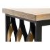 Szett 2 asztallal Home ESPRIT Fa Fém 64 x 34 x 65 cm