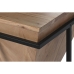 Pomoćni stolić Home ESPRIT Smeđa Crna Metal Drvo akacije 41 x 41 x 67 cm