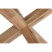 Petite Table d'Appoint Home ESPRIT Verre trempé bois de chêne 60 x 60 x 42 cm