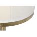 Stranska miza DKD Home Decor Črna Zlat Kovina Bela Marmor (40,5 x 40,5 x 57,5 cm)