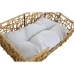 Pet bed Home ESPRIT White Light brown Metal synthetic rattan 50 x 35 x 14 cm (2 Pieces)