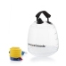 Zvonast utežni balon za polnjenje z vodo za fitnes trening in z vodnikom za vadbo Fibell InnovaGoods