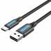 Cablu USB Vention 50 cm Negru (1 Unități)