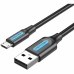 USB laidas Vention Juoda 50 cm (1 vnt.)