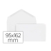 Konvolutter Liderpapel SO01 Hvid Papir 95 x 162 mm (25 enheder)