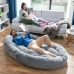 InnovaGood® Cloft hundbädd, stor hundbädd, polyestertyg, anti-stress medium hundbädd, maximal avslappning och vila, hundbädd med