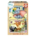 Set mit 2 Puzzeln Disney Dumbo & Bambi Educa 18079 Holz Für Kinder 16 Stücke