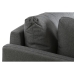 Chaise Longue Sofa DKD Home Decor Grijs Metaal Modern 276 x 152,5 x 84 cm