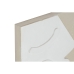 Cadre Home ESPRIT Blanc Beige Abstrait Scandinave 40 x 3 x 50 cm (4 Unités)