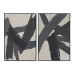 Malba Home ESPRIT Kaštanová Černý Béžový Abstraktní Moderní/jazz 83 x 4,5 x 123 cm (2 kusů)