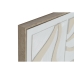 Cuadro Home ESPRIT Blanco Beige Abstracto Escandinavo 83 x 4,5 x 83 cm (2 Unidades)