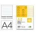 Notepad Liderpapel PR03 Yellow A4 50 Sheets