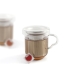 Chávena com Filtro para Infusões Quid Serenia Transparente Vidro Aço inoxidável 350 ml (12 Unidades)
