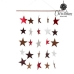 Висяща украса Червен Звезди 52 cm Пластмаса Коледа
