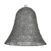 Christmas bauble Grey Metal Plastic Bell 30 x 27 x 30 cm