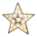 Karácsonyi csillag EDM 71739 25,5 X 27,2 CM Fa (3 egység)