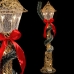 Lanterna LED Multicolor Dourado Natal 20 x 20 x 90 cm