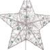 Estrela de Natal Prateado Metal 20 x 5 x 25 cm