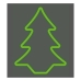 Figura Decorativa EDM 72128 Flexiled Verde Abeto 45 x 3 x 62 cm (1 Unidade)
