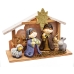 Jõuluehe Mitmevärviline Puit Keraamiline Kristuse sünd/Petlemm 27,5 x 12 x 20 cm (4 Tükid, osad)