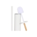 Porte-rouleaux pour Papier Toilette Home ESPRIT Blanc Naturel Métal Bambou 22 x 16 x 68 cm