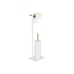 Toiletrolhouder Home ESPRIT Wit Natuurlijk Metaal Bamboe 22 x 16 x 68 cm