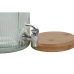 Dispenser di bevande Home ESPRIT Argentato Silicone Bambù Cristallo Plastica 5,5 L 18 x 18 x 31 cm