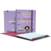 Reliure à anneaux Mafalda Carpebook Lila A4 (2 Unités)