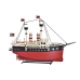 Dekoratyvinė figūrėlė DKD Home Decor Juoda Raudona Laivas Vintage 41 x 12 x 28 cm (1 vnt.)