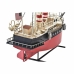 Koristehahmo DKD Home Decor Musta Punainen Laiva Vintage 41 x 12 x 28 cm (1 osaa)