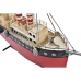 Koristehahmo DKD Home Decor Musta Punainen Laiva Vintage 41 x 12 x 28 cm (1 osaa)