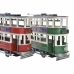 Декоративная фигура DKD Home Decor Красный Зеленый Поезд Vintage 28 x 9 x 20 cm (2 штук)