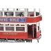 Figurine Décorative DKD Home Decor Rouge Vert Train Vintage 28 x 9 x 20 cm (2 Unités)
