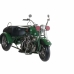 Dekoratīvās figūriņas DKD Home Decor Melns Zaļš Motocikls Vintage 16 x 37 x 19 cm (2 gb.) (1 gb.)