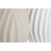 Vaso Home ESPRIT Bianco Beige Gres Stile artigianale 24 x 24 x 41 cm (2 Unità)