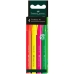 Set de Markere Fosforescente Faber-Castell Textliner 38 Multicolor (10 Unități)