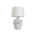 Bordlampe Home ESPRIT Hvid Sort Keramik 50 W 220 V 36 x 36 x 58 cm