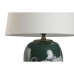 Bordlampe Home ESPRIT Hvit Grønn Turkis Gyllen Keramikk 50 W 220 V 40 x 40 x 59 cm