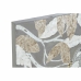 Leinwand DKD Home Decor Beige Grau Pflanzenblatt 90 x 4 x 70 cm