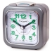 Analogue Alarm Clock Timemark Grey Silent with sound Night mode (7.5 x 8 x 4.5 cm)