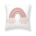 Capa de travesseiro Kids&Cotton Lavi A Cor de Rosa 50 x 50 cm Arco-íris