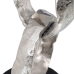 Deko-Figur 18 x 15 x 47 cm Schwarz Silber