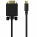 USB-C-zu-DisplayPort-Adapter Aisens A109-0692 Schwarz 80 cm