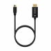 Адаптер за USB-C към DVI Aisens A109-0686 Черен 80 cm