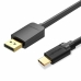 Adaptor USB-C la DisplayPort Vention CGYBH Negru 2 m