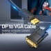Adaptateur DisplayPort vers VGA Vention HBLBH Noir 2 m