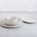 Плоская тарелка Bidasoa Fosil Белый Керамика 26,5 x 26,4 x 2,3 cm (6 штук)