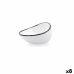 Skål Ariane Vital Filo Hvid Sort Keramik 12,5 cm (8 enheder)