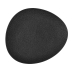Flacher Teller Bidasoa Fosil Schwarz aus Keramik Oval 28 x 24,8 x 2,5 cm (6 Stück)