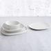 Suppenteller Bidasoa Fosil Weiß aus Keramik karriert 21,9 x 21,7 x 4,8 cm (6 Stück)